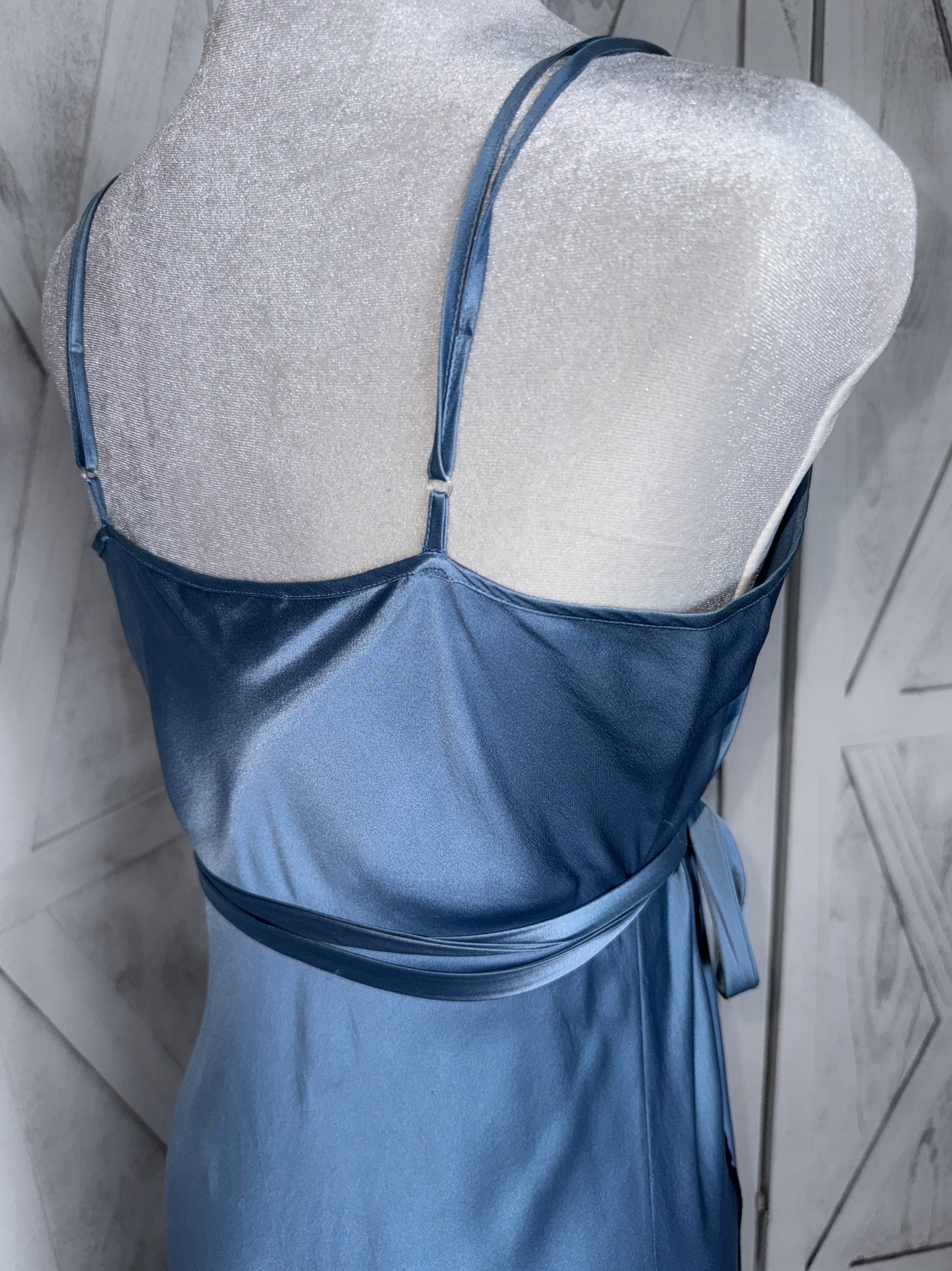 Maxi slip dress- 100% silk- butterfly patterned dress