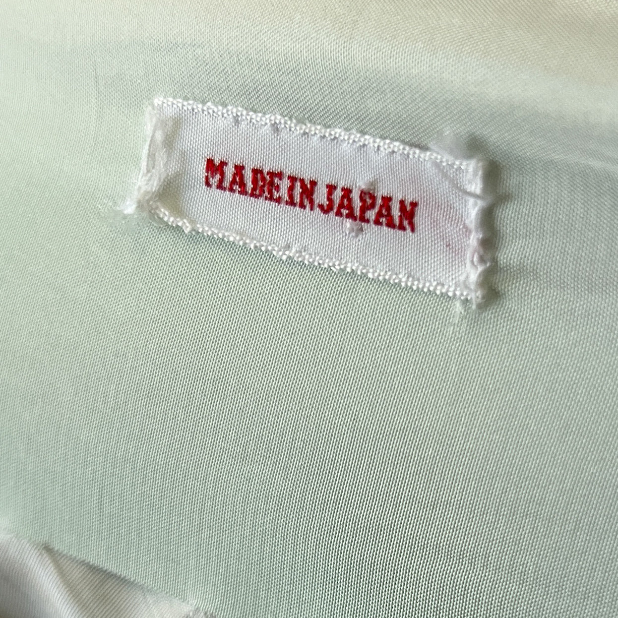 Vintage 1970s embroidered satin kimono in seafoam