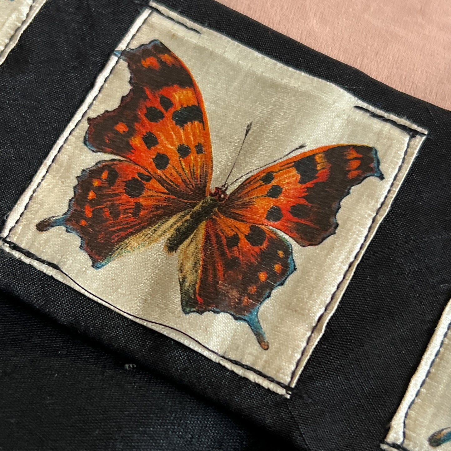 Antique tobacco silks belt